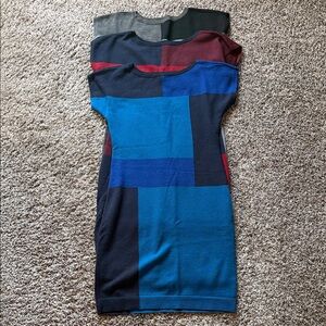 Color Block Knit Sweater Dress Bundle of 3